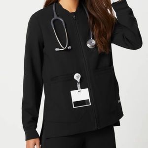 Figs Bellery full zip scrub jacket